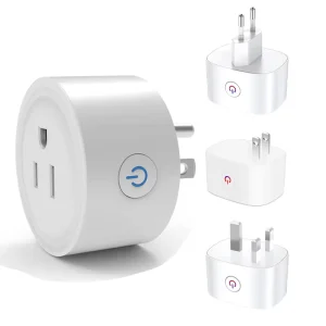 US Mini WiFi SmartPlug Socket Tuya Alexa Voice Control for Bluetooth Energy Monitor ABS 10A Rated Plug Smart Power Cur