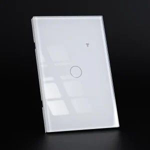 US Standard Smart Life Home Using 118*75mm Tuya Alexa google Domotica White Color 1 Gang Touch Switch