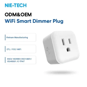 US Standard WiFi Smart Dimmer Outlet with ETL FCC Certified Compatible with Smart Life App Alexa Google Home No Hub Required