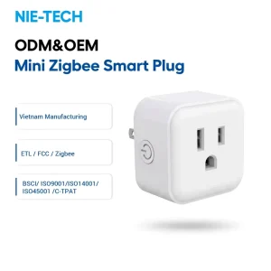 US Standard Zigbee 3.0 Smart Mini Outlet Plug 15A 125V ETL FCC Certified for Home Automation Alexa Google SmartThings Tuya Hub
