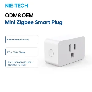 US Standard Zigbee 3.0 Smart ON/OFF Outlet Plug 15A 125V ETL FCC for Industrial Use Self Grounding Alexa Google