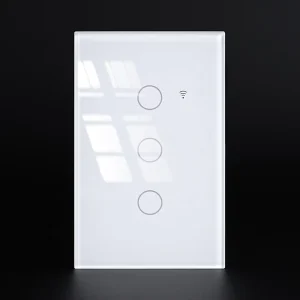 US WiFi Smart Wall Switch 1/2/3/4 Gang Light Switch Touch Sensor Smart Home Work with Alexa Google Home White Black