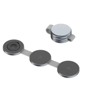 New Arrival Magnetic Wireless Charger, Portable USB Fast-Charging Stand for Phones, Earbuds, and Smartwatches