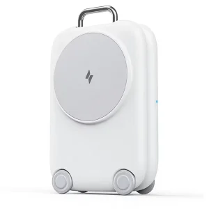 Travel Fast Wireless Charging Station for Devices, Magnetic 3-in-1 Charging Stand, USB-C Port, 15W
