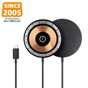Wireless Charger with USB-C QC3.0, Supporting Up to 7W and 15W Fast Charging, for 12 or More Devices