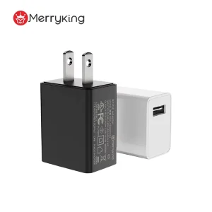 USB a Port Portable Charger with US Plug 5V 2A 100 240V 0.4A Input Output Power 10W OTP & OVP Protection for Phone Radio Speaker