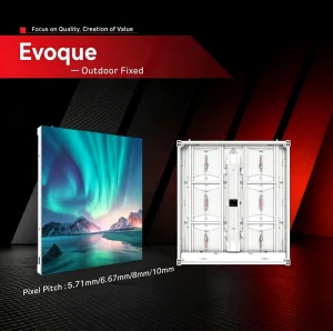Ultra Clear Full Color Outdoor LED Display Screen IP66 Waterproof 10000cd Brightness Low Power High Gray