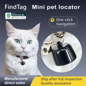 Ultra Light 2.7g IP67 Waterproof GPS Pet Tracker Miniature Tag for Birds Cats Dogs Smart Key Anti-lost Alarm APP Bluetooth