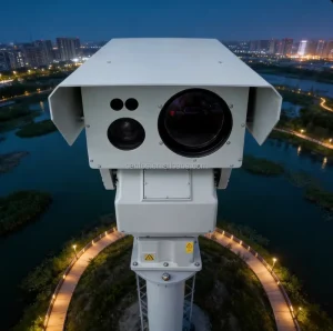 Ultra Long Multi Sensor PTZ Thermal Camera With Laser Rangefinder Laser Illuminator 4K EO IR