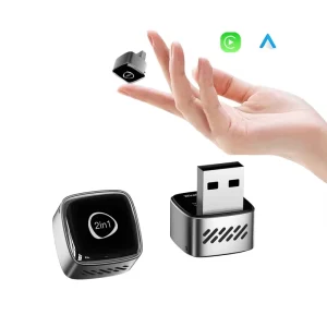 Ultra Mini Wireless CarPlay Adapter Android Auto Dongle AI Smart Box Intelligent Systems for Wired CarPlay Car
