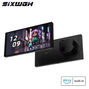 Ultra-Slim 7-Inch OLED Slider Smart Home Hub Control Panel AI Voice Assistant App Control 720P HD Display IR Remote
