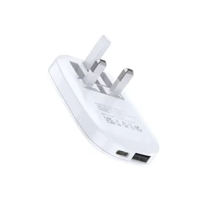 Ultra Slim Fast Travel Adapters, 20W Folding UK Plug Usb C Wall Charger PD GaN Charger for Mobile Phone
