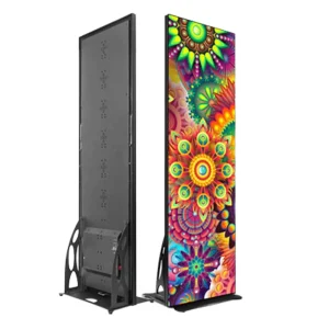 Ultra Slim P2.5 Foldable LED Poster Display Portable Aluminum Custom Indoor Advertising Standing Screen with WiFi App Control