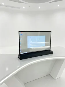 Ultra Thin 30 43 55 Inch Full Color 4K OLED Touchscreen Digital Poster with IP55 Rating for Indoor Elevator Text Display
