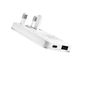 Ultra Thin 30W Wall Charger Adapter UK 2 Ports QC3.0 Fast Charging Wall Charger for Mobile Phone
