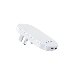 Ultra Thin Slim Fast Travel Adapters, 35W Dual Type C Ports Foldable UK Plug Wall Charger PD3.0 GaN Charger for Mobile Phone
