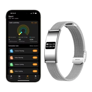 Ultra Thin Smart Bracelet Display Fitness Tracker Band Sleep Monitor Waterproof Sports Health Smart Wristband Men Women