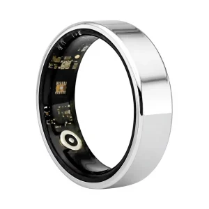Ultra Thin Smart Health Ring Stainless Steel Fitness Tracker Sleep and Heart Rate Monitor