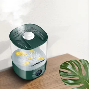 Ultrasonic Cool Mist Humidifier 4.5L Large Capacity Quiet Air Humidifier Smart Touch Screen Mist Adjustable for Household Use