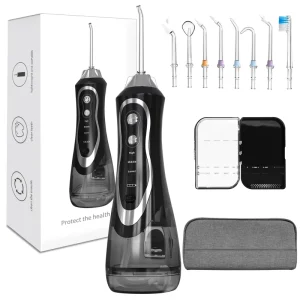 Ultrasonic Handheld Smart Portable High Pressure Timed Electric Waterproof Household Oral Cleaning Dental Water Flosser