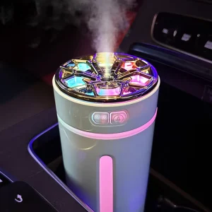 Ultrasonic Mini Personal Desk Air Humidifiers Usb Rechargeable 7 Colors Lights Smart Auto-On/Off Car Humidifier