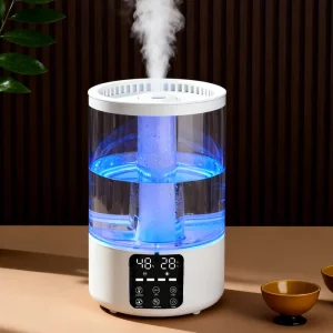 Ultrasonic Smart Air Aromatherapy Humidifier Large Capacity Desktop Humidistat for Home and Office Use