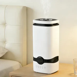 Ultrasonic Smart Desktop Aroma Diffuser Large Fog Volume Electric Powered Plastic Humidifier Featuring