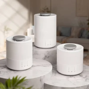Ultrasonic Steam Humidifier Warm Mist Humidifiers Hybrid Design 1.5L 2.5L 4.5L Hot Mist Humidifier With Aroma Oil Tray Night