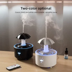 Umbrella Fragrance Diffuser Ultrasonic Cold Mist Machine Air Humidifier Essential Oil Diffuser Drop Rain Humidifier RGB For Home