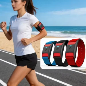 Unisex Wireless Heart Rate Monitor Fitness Tracker Armband IP67 Waterproof Customizable Strap