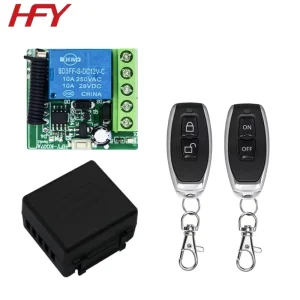 Universal 433.92mhz Wireless Remote Control Switch DC 12V 10A 1Channel Relay Receiver for Garage Gate Motor Light