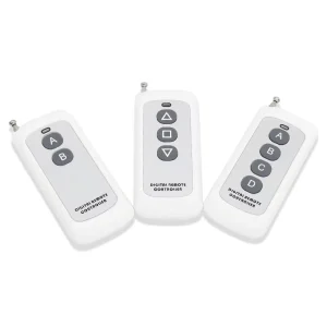 Universal 433MHz Long Range RF Remote Control 1 2 3 4 6 8 Key Learning Code for Curtain Blinds Door Lock Slide Gate LED Light