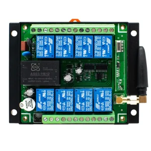 Universal 8CH 433 MHz ASK Wireless Switch Relay Board AC 220V Garage Gate Opener Intelligent Motor Controller Receiver