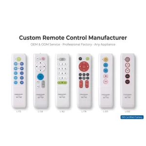 Universal Large Button Black TV Remote with Learning Function Replacement for All Smart TVs