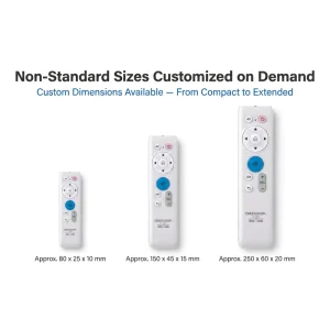 Universal Simple TV Remote Controller with Big Numbers and Buttons Bulk Value Pack