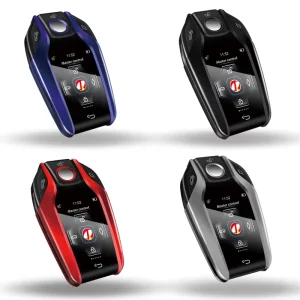 Universal Smart Car Key Remote Control with LCD Screen Keyless Go for BMW Nissan Vehicles Supports Korean Russian