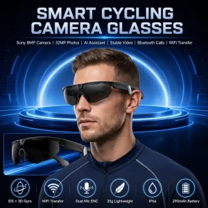 Upgraded Smart Glasses Wireless 5.3 Audio Sunglasses Polarized Sports Eyewear with Camera 1080P Handsfree Call