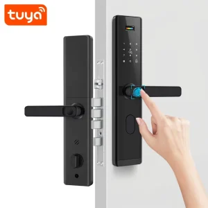 Usage 6068 Lock Body Smart WiFi Door Lock Tuya App Fingerprint Electronic Keyless Entry Lock for Home Wooden Doors PST A3 TY P
