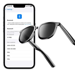 V1 Pro Fashion Smart Sunglasses UV Protection Music Player HD Phone Call Open Ear BT Headset Outdoor Sports Smart Sun Glasses