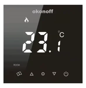 V5 PW PC Touch Buttons WiFi Enabled Weekly Programmable Smart Thermostat for Hotel Apartment Use with Water Underfloor Heating