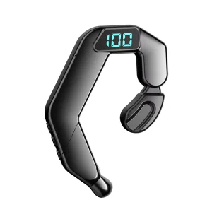 V5.2 Type C Fast Charging Port Earbuds Headphone Earphone Led Battery Display Open Ear Bone Conduction Single Mono Headset