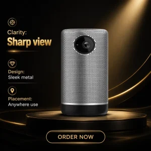 V6U Smart Home Theater Video Laser LED Outdoor Mini Portable Ultra Android 14 Wi Fi Short Throw Screen Projector