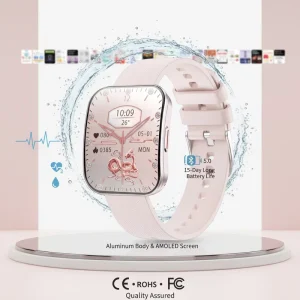 VALDUS ODM/OEM Blood Oxygen Monitoring Voice Assistant VS61 PRO Smart Watch Multisport Mode Pressure Detection Smartwatch