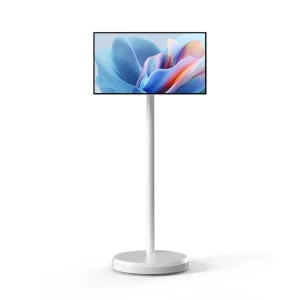 VETO 24 Inch Portable Smart Screen On Wheels 1080P Interactive Android OS Support Google Store Wireless Moveable