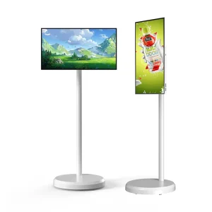 VETO Built In Camera 21.5 Inch Touch Screen Monitor Android 12 Wireless Display Portable TV with 5H 9H Battery Life