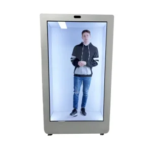 VISIGN 86” Interactive 3D Holographic Transparent LCD Display Holobox 4K Touchscreen Full Array LED Backlight IoT Connectivity