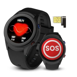 VL08P SOS Emergency Panic Button RTOS Watch Open API Connection Dementia Care GPS WIFI Tracking 4G Smart Watch for Elderly