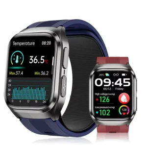VS17 Amoled ECG PPG Smart Watch with Air Pump Air Bag True Real Blood Pressure Accurate Health Step Counting Smart Watch