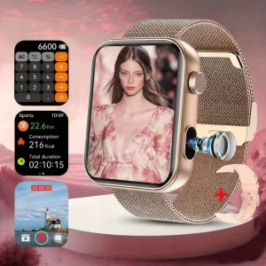 VVS Smart Watch Men Women 1.91 Inch IP67 Waterproof Camera Call Heart Rate Fitness Tracker Sport Square 44mm OEM