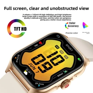 VVS Smart Watch for Men 1.85″ TFT Screen Heart Rate Monitoring Health Tracking Fitness Modes for Calling